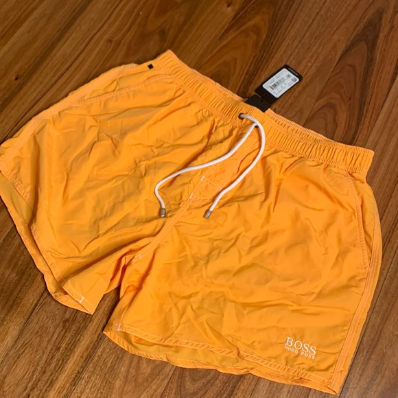 Hugo Boss Other - Boss Hugo boss mens swim shorts bathing suit orange beach vacation